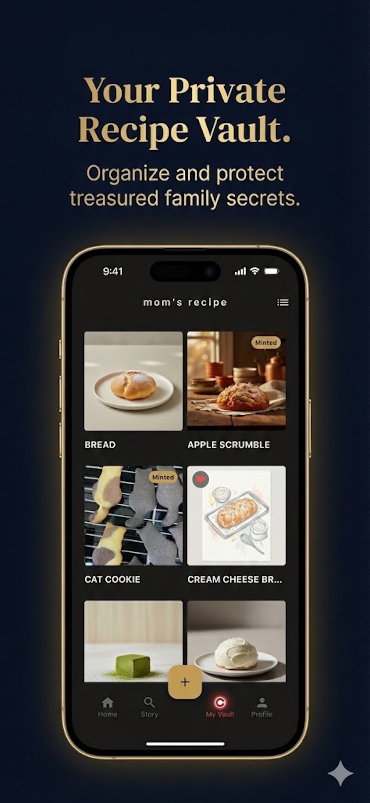 Recipe save and manage